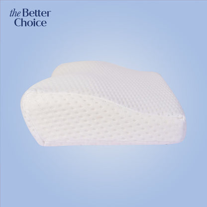 Cervical pillow for neck pain relief, designed to provide ergonomic support and comfort.