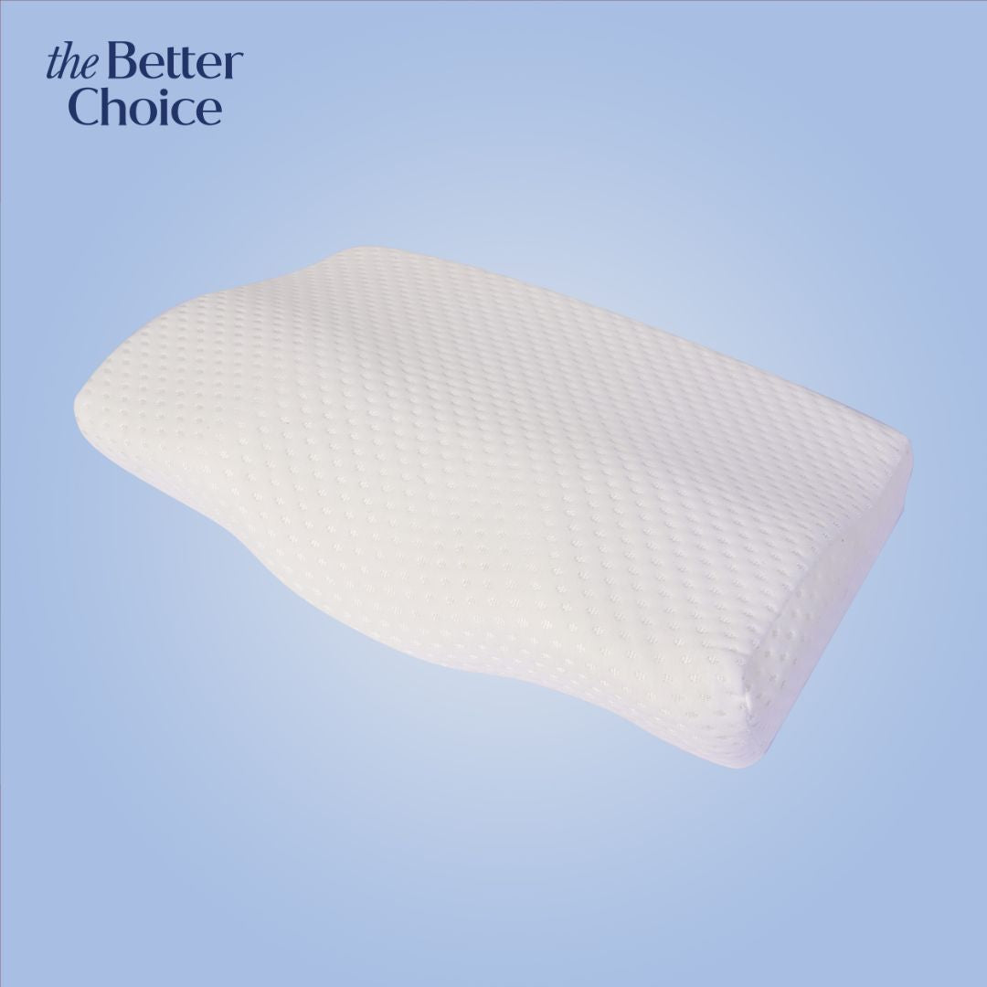 The Better Choice cervical pillow adjusts according to you head and neck size.